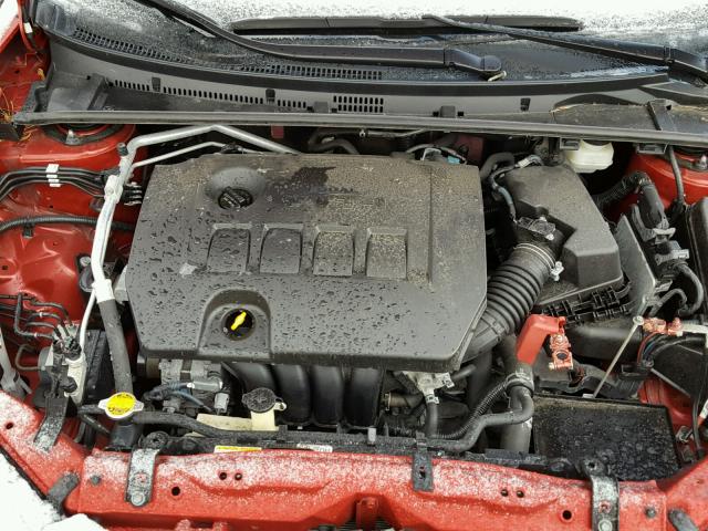 2T1BURHE8FC328251 - 2015 TOYOTA COROLLA L RED photo 7