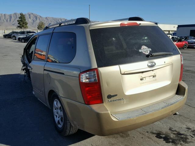 KNDMB233886230830 - 2008 KIA SEDONA EX GOLD photo 3