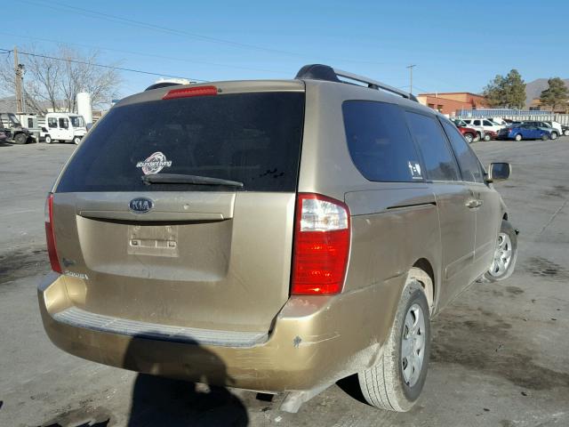 KNDMB233886230830 - 2008 KIA SEDONA EX GOLD photo 4