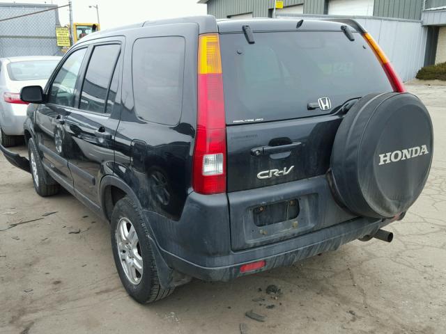 SHSRD78814U208502 - 2004 HONDA CR-V EX BLACK photo 3