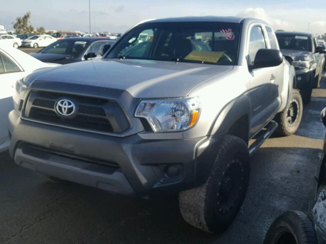 5TFUX4EN7EX025887 - 2014 TOYOTA TACOMA ACC SILVER photo 2