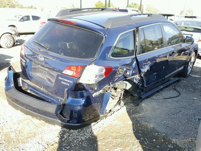 4S4BRDLC8A2364244 - 2010 SUBARU OUTBACK 3. BLUE photo 4