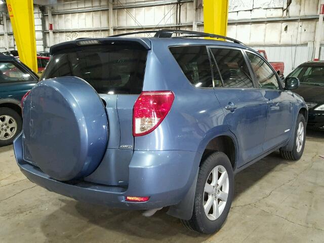 JTMBD31V886087163 - 2008 TOYOTA RAV4 LIMIT BLUE photo 4