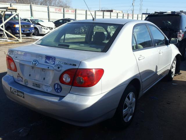 JTDBR32EX60098651 - 2006 TOYOTA COROLLA CE SILVER photo 4