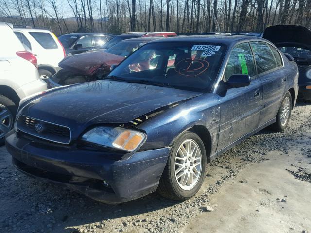 4S3BE625947210616 - 2004 SUBARU LEGACY L S BLUE photo 2