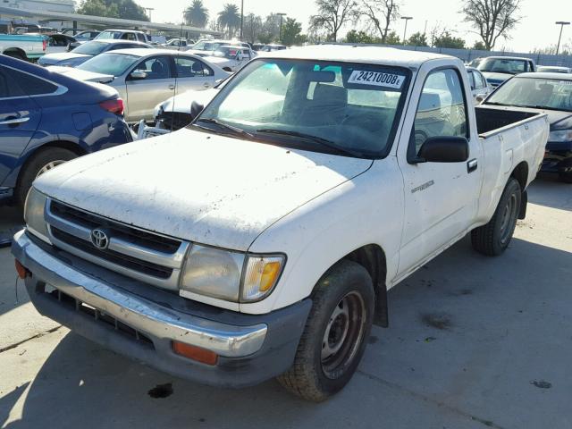 4TANL42N0XZ510198 - 1999 TOYOTA TACOMA WHITE photo 2