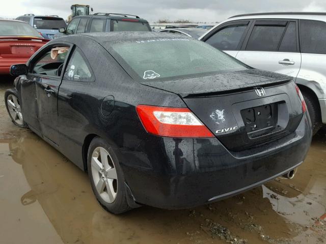 2HGFG12878H501068 - 2008 HONDA CIVIC EX BLACK photo 3