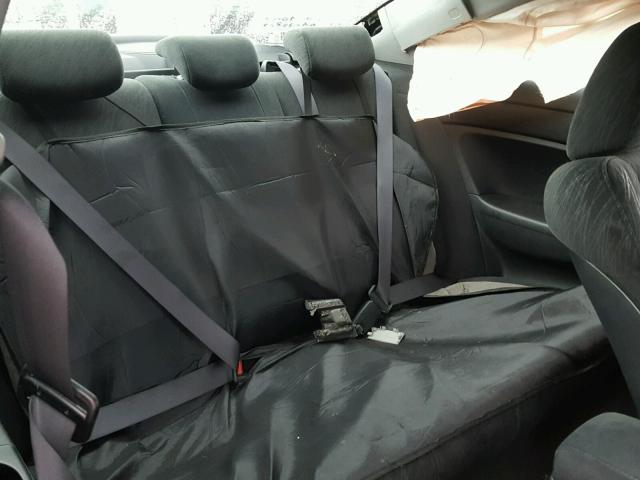 2HGFG12878H501068 - 2008 HONDA CIVIC EX შავი ფოტო 6