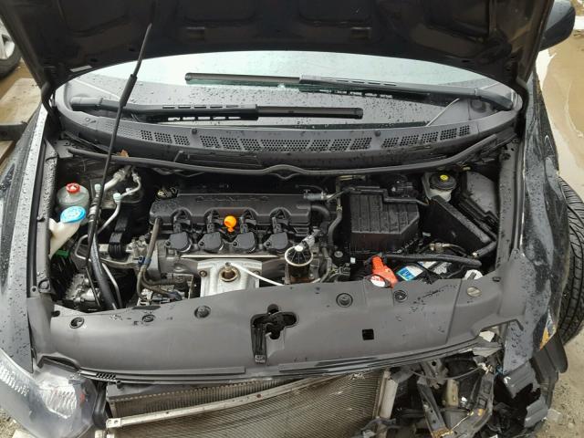2HGFG12878H501068 - 2008 HONDA CIVIC EX შავი ფოტო 7