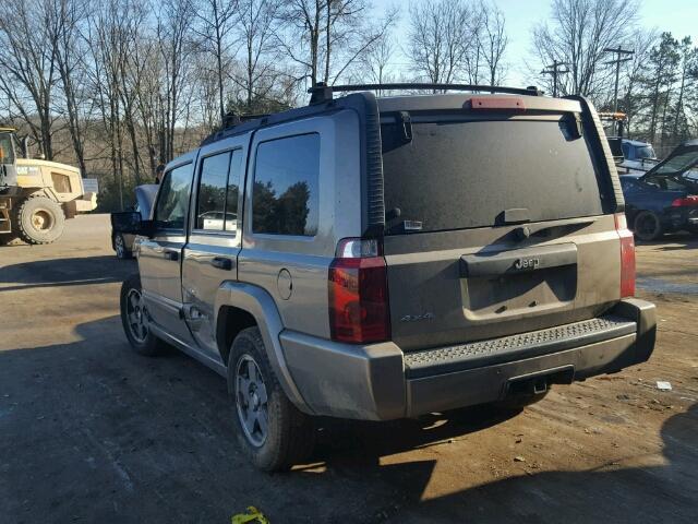 1J8HG48N76C189025 - 2006 JEEP COMMANDER GRAY photo 3