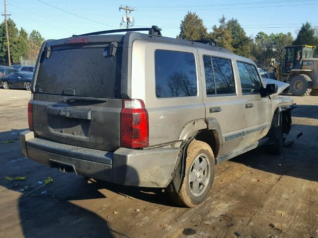 1J8HG48N76C189025 - 2006 JEEP COMMANDER GRAY photo 4