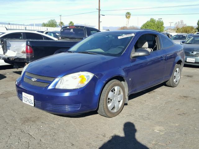 1G1AK15F277182330 - 2007 CHEVROLET COBALT LS BLUE photo 2