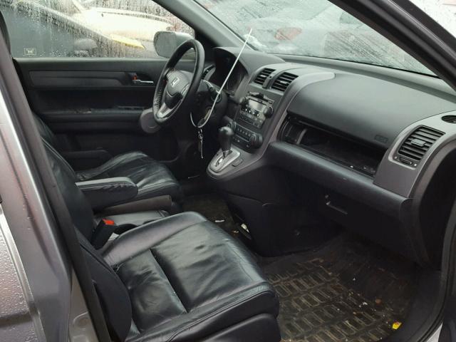 JHLRE48767C087707 - 2007 HONDA CR-V EXL GRAY photo 5