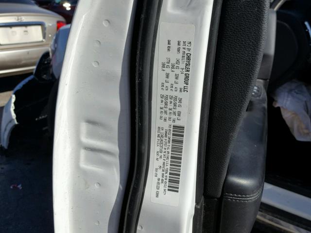 1C4RDJAG3EC971030 - 2014 DODGE DURANGO SX WHITE photo 10