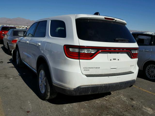 1C4RDJAG3EC971030 - 2014 DODGE DURANGO SX WHITE photo 3