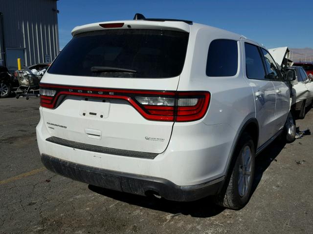 1C4RDJAG3EC971030 - 2014 DODGE DURANGO SX WHITE photo 4