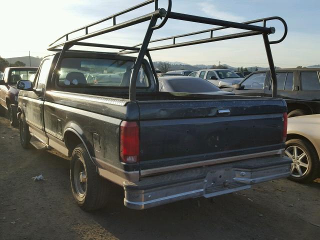 1FTDF15Y9SNA60501 - 1995 FORD F150 BLUE photo 3