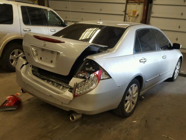 1HGCM66566A005005 - 2006 HONDA ACCORD EX SILVER photo 4