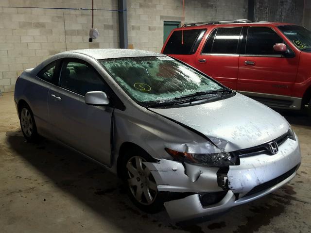 2HGFG11607H517076 - 2007 HONDA CIVIC LX SILVER photo 1