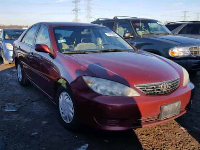 4T1BE32K76U122765 - 2006 TOYOTA CAMRY LE RED photo 1