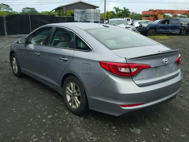 5NPE24AF4HH462764 - 2017 HYUNDAI SONATA SE GRAY photo 3