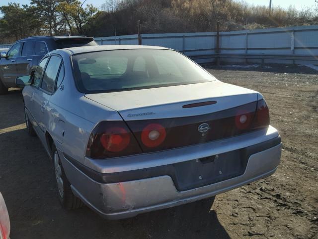 2G1WF52E739260591 - 2003 CHEVROLET IMPALA SILVER photo 3