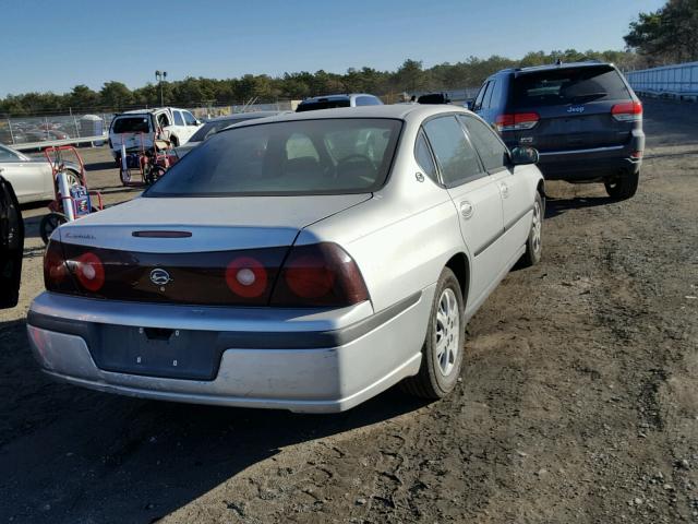 2G1WF52E739260591 - 2003 CHEVROLET IMPALA SILVER photo 4