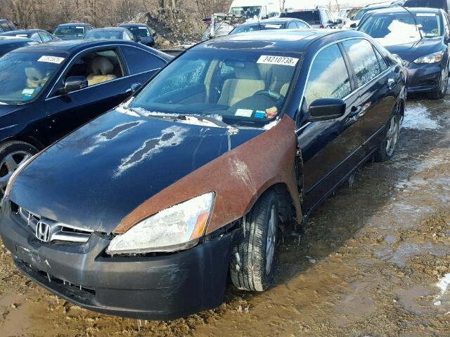 1HGCM567X5A033237 - 2005 HONDA ACCORD EX BLACK photo 2