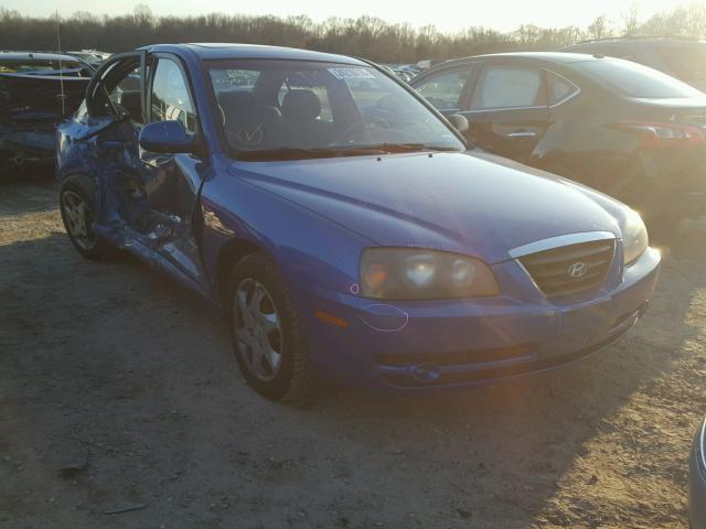 KMHDN46D24U822040 - 2004 HYUNDAI ELANTRA GL BLUE photo 1