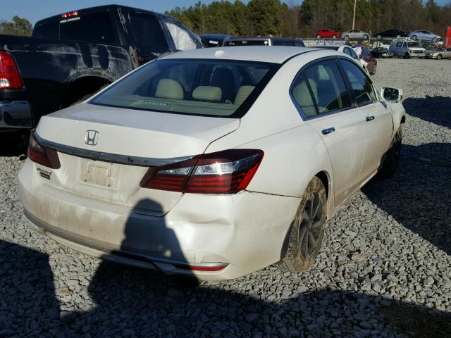 1HGCR2F85GA058249 - 2016 HONDA ACCORD EXL WHITE photo 4