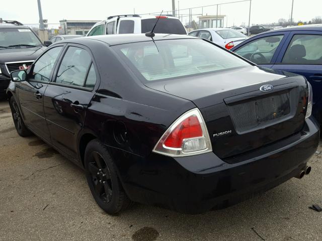 3FAHP07Z57R259991 - 2007 FORD FUSION SE BLACK photo 3