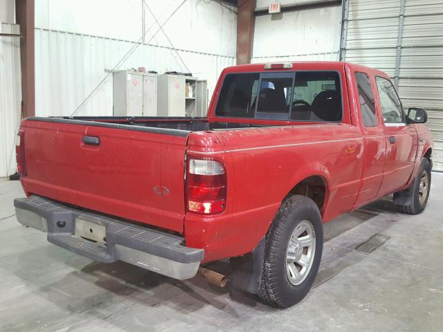 1FTYR14UX1PA76507 - 2001 FORD RANGER SUP RED photo 4