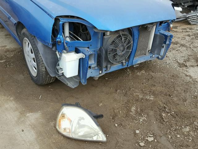 KNADC125X56365813 - 2005 KIA RIO BLUE photo 9