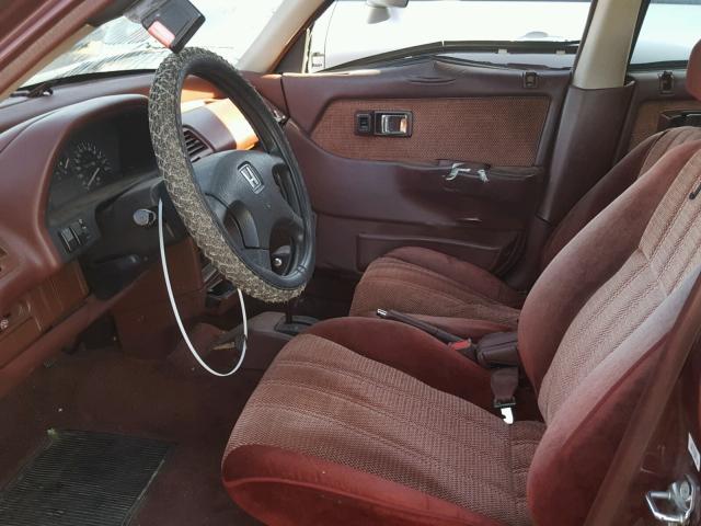 1HGED466XML079745 - 1991 HONDA CIVIC EX მუქწითელი ფოტო 5