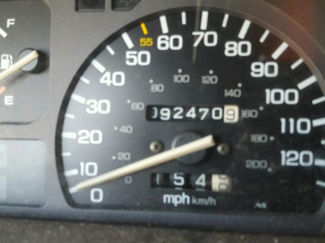 1HGED466XML079745 - 1991 HONDA CIVIC EX მუქწითელი ფოტო 8