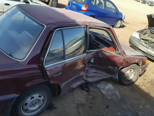 1HGED466XML079745 - 1991 HONDA CIVIC EX მუქწითელი ფოტო 9