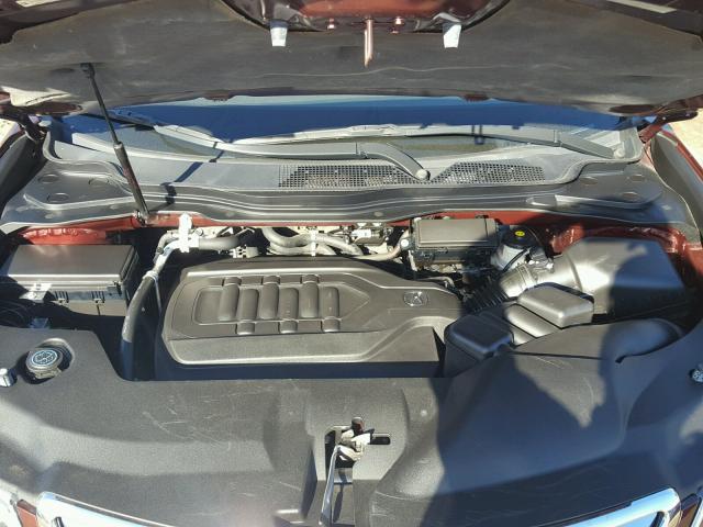 5FRYD3H8XEB007046 - 2014 ACURA MDX ADVANC 勃艮第红 照片 7