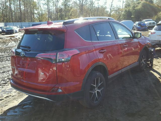 JTMNFREV4HJ137025 - 2017 TOYOTA RAV4 SE RED photo 4