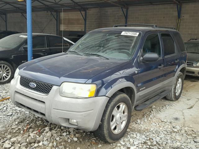 1FMYU03122KA35850 - 2002 FORD ESCAPE XLT BLUE photo 2