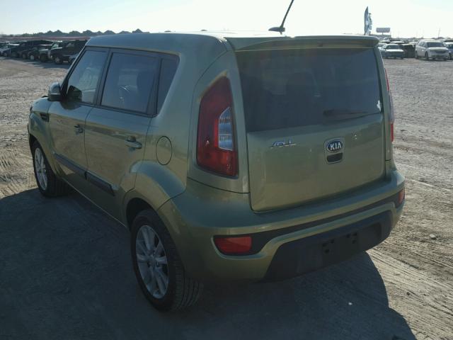 KNDJT2A62D7502113 - 2013 KIA SOUL + GREEN photo 3