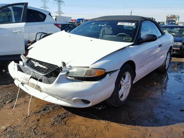 3C3EL45H4XT609516 - 1999 CHRYSLER SEBRING JX WHITE photo 2