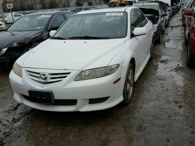 1YVHP80D055M07983 - 2005 MAZDA 6 S WHITE photo 2