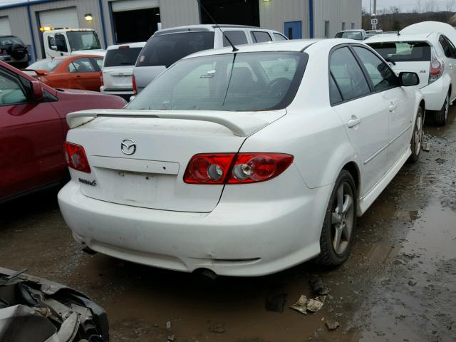 1YVHP80D055M07983 - 2005 MAZDA 6 S WHITE photo 4