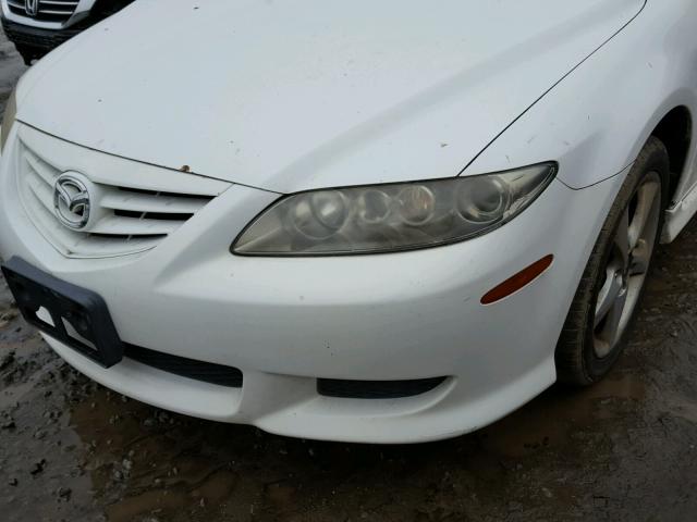 1YVHP80D055M07983 - 2005 MAZDA 6 S WHITE photo 9