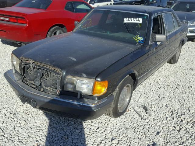 WDBCA39E9MA596427 - 1991 MERCEDES-BENZ 560 SEL BLACK photo 2