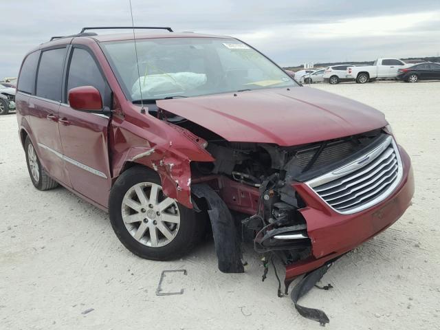 2C4RC1BG6DR645486 - 2013 CHRYSLER TOWN & COU MAROON photo 1