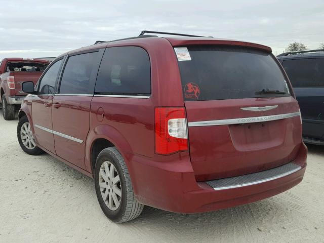 2C4RC1BG6DR645486 - 2013 CHRYSLER TOWN & COU MAROON photo 3