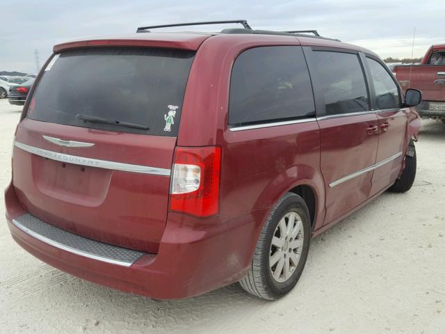 2C4RC1BG6DR645486 - 2013 CHRYSLER TOWN & COU MAROON photo 4