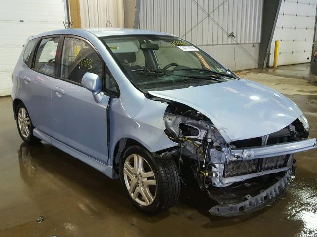 JHMGD38618S057450 - 2008 HONDA FIT SPORT BLUE photo 1