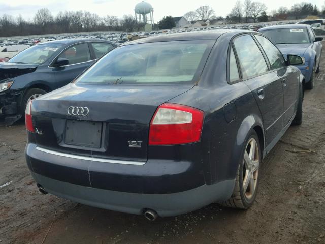 WAULC68EX2A311128 - 2002 AUDI A4 1.8T QU BLUE photo 4